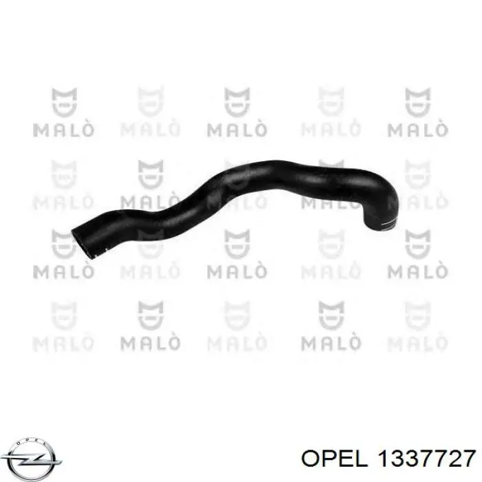 Przewód (króciec) chłodnicy górny Opel 1337727 cena, od 15,55 USD