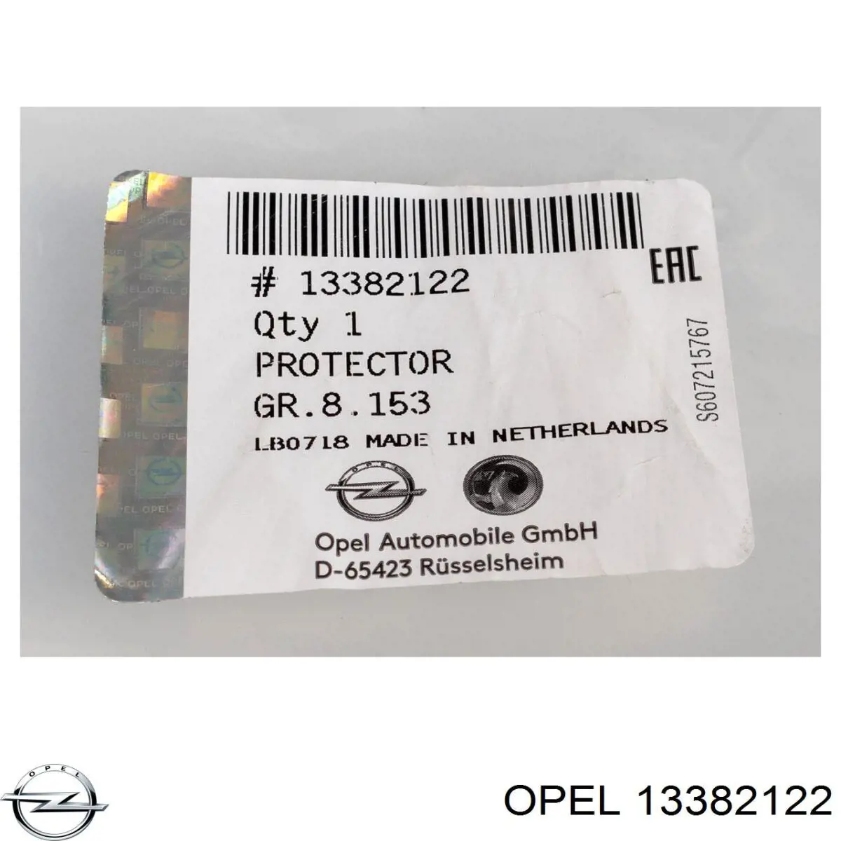 Nadkole błotnika przedniego prawe Opel 13382122 cena, od 67,32 USD