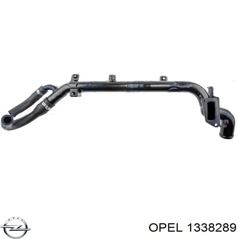Do koszyka 1338289 Opel Przewód (króciec) układu chłodzenia