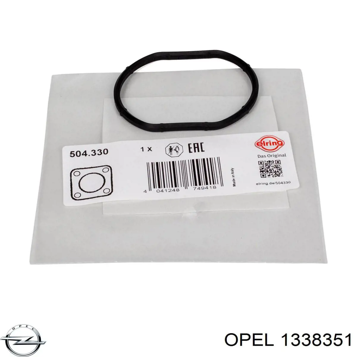 1338351 Opel Uszczelka termostatu