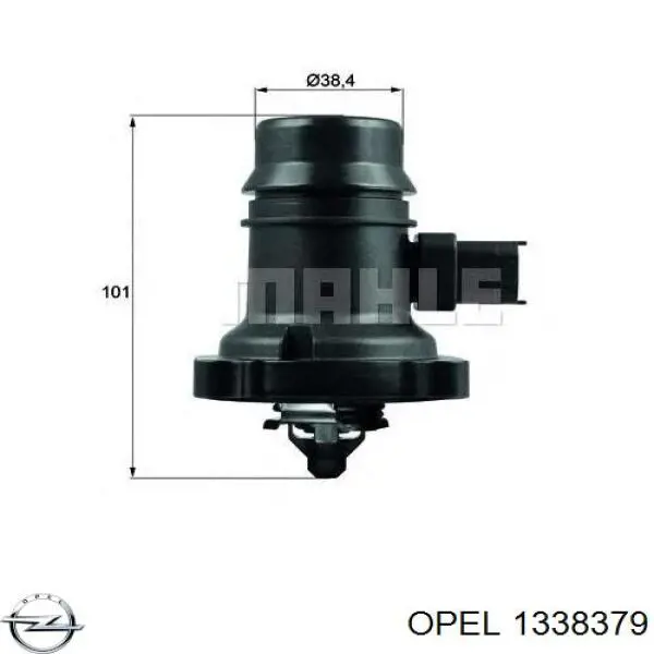 Do koszyka 1338379 Opel Termostat
