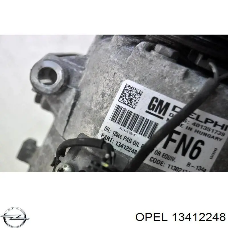 13412248 Opel Sprzęgło sprężarki klimatyzacji