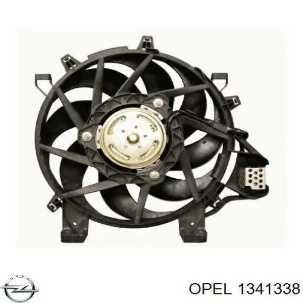 Wentylator elektryczny układu chłodzenia kompletny (silnik+wirnik) Opel 1341338 cena, od 68,10 USD
