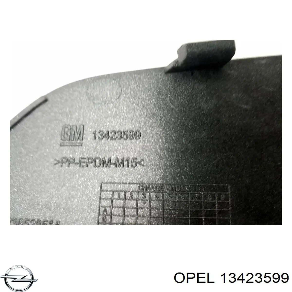 Zaślepka haku holowniczego zderzaka przednia Opel 13423599 cena, od 7,84 USD