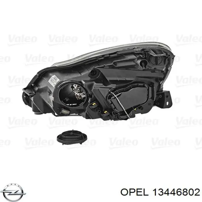 Reflektor prawy 13446802 Opel