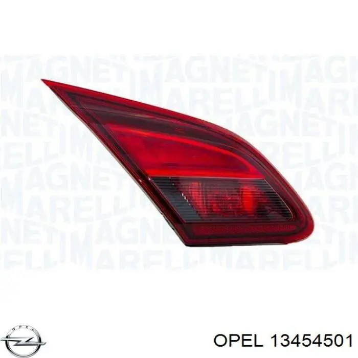 13454501 Opel Lampa zespolona tylna prawa wewnętrzna