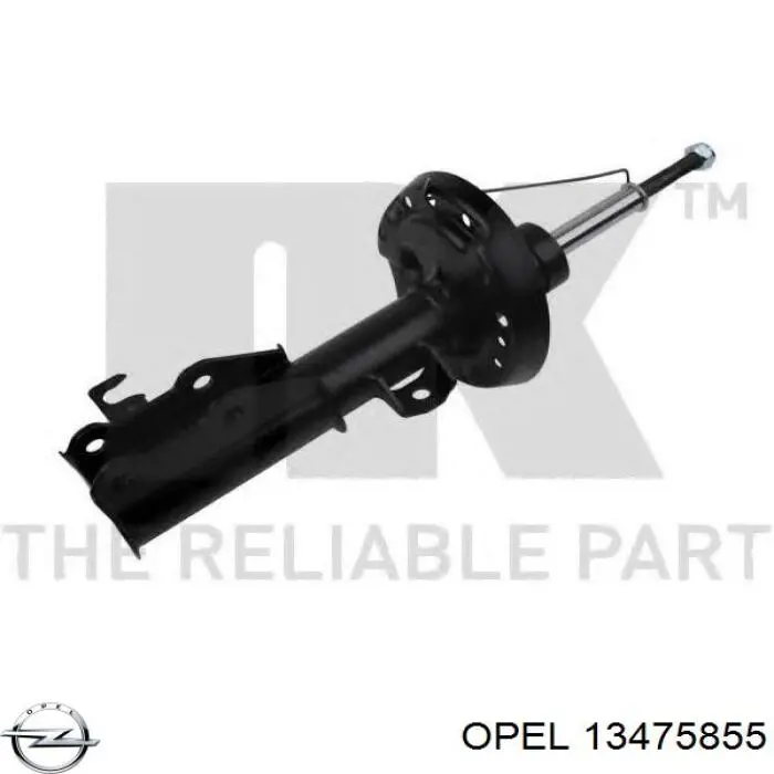 Do koszyka 13475854 Opel Amortyzator przedni lewy