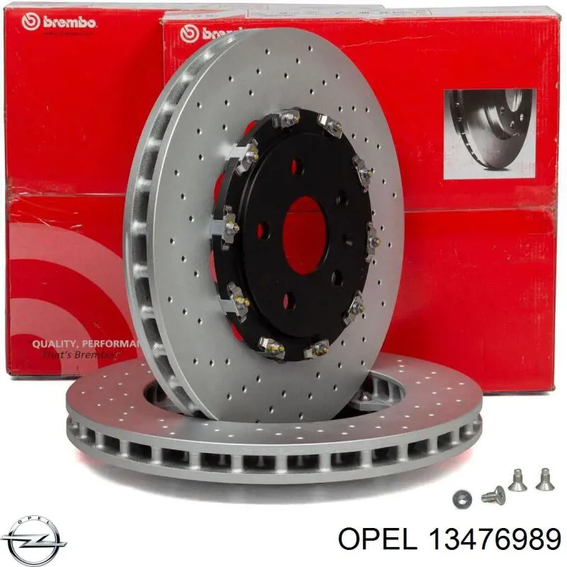 Tarcza hamulcowa przednia 13476989 Opel