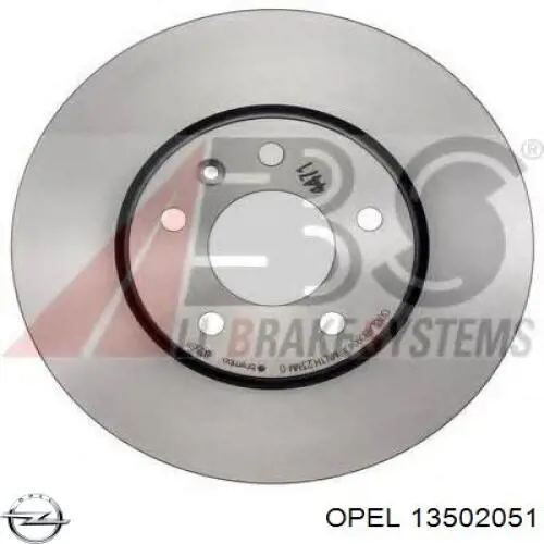 Tarcza hamulcowa przednia Opel 13502051 cena, od 90,62 USD