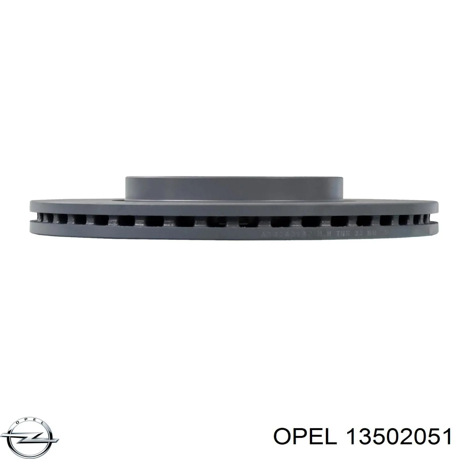 Tarcza hamulcowa przednia Opel 13502051