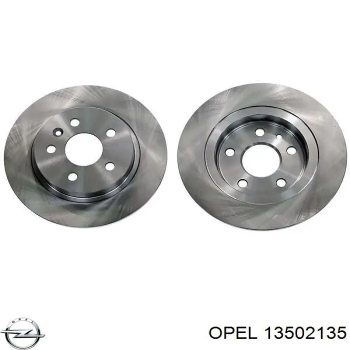 13502135 Opel Tarcza hamulcowa tylna