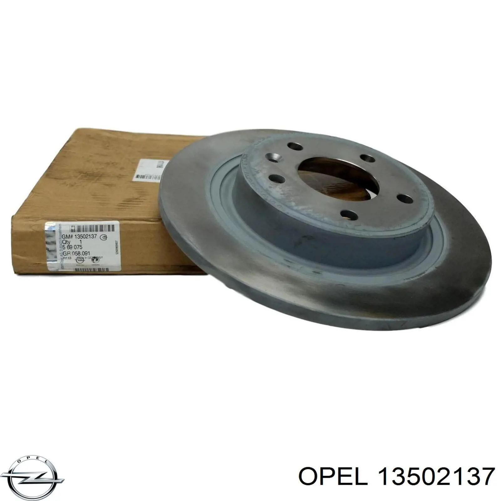 13502137 Opel Tarcza hamulcowa tylna