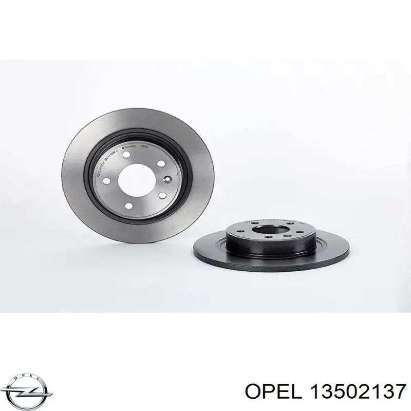 Do koszyka 13502137 Opel Tarcza hamulcowa tylna
