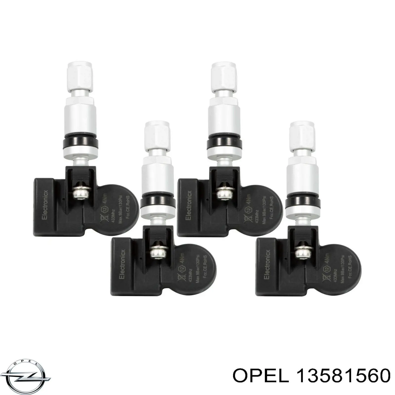 Czujnik ciśnienia w oponach Opel 13581560 cena, od 54,48 USD
