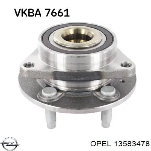 Piasta przednia 13583478 Opel