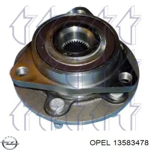 Piasta przednia 13583478 Opel