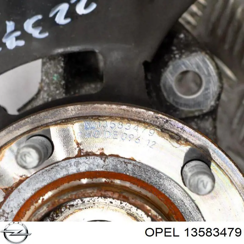 Do koszyka 13583479 Opel Piasta przednia