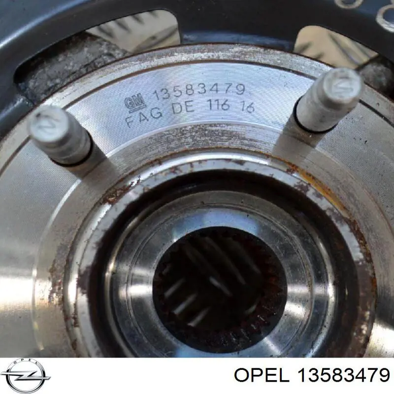 Do koszyka 13583479 Opel Piasta przednia