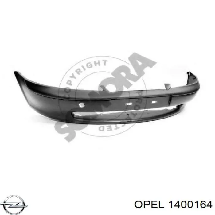 Do koszyka 1400164 Opel Zderzak przedni