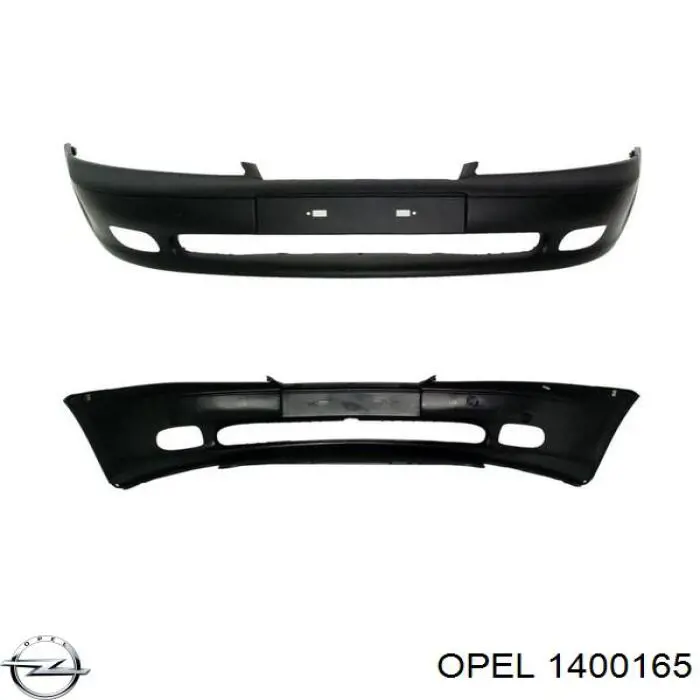 Do koszyka 1400165 Opel Zderzak przedni