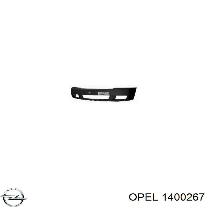 Do koszyka 1400267 Opel Zderzak przedni