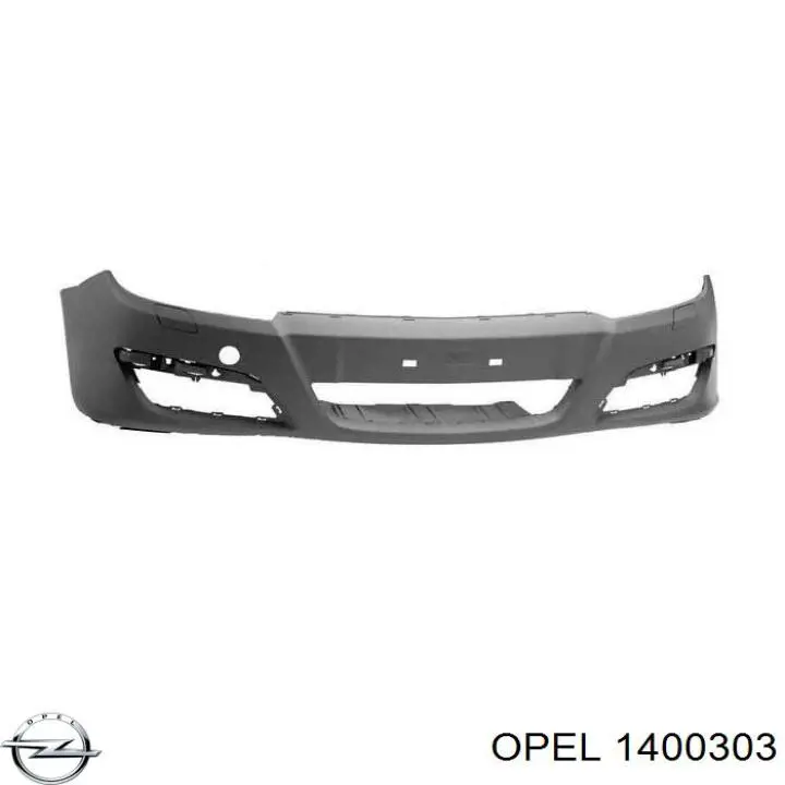 Do koszyka 1400303 Opel Zderzak przedni