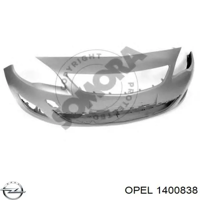 Do koszyka 1400838 Opel Zderzak przedni