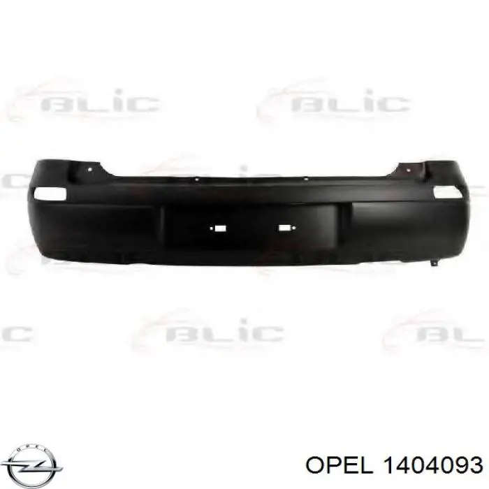 Do koszyka 1404093 Opel Zderzak tylny