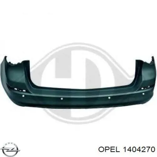 Zderzak tylny Opel 1404270 cena, od 419,64 USD