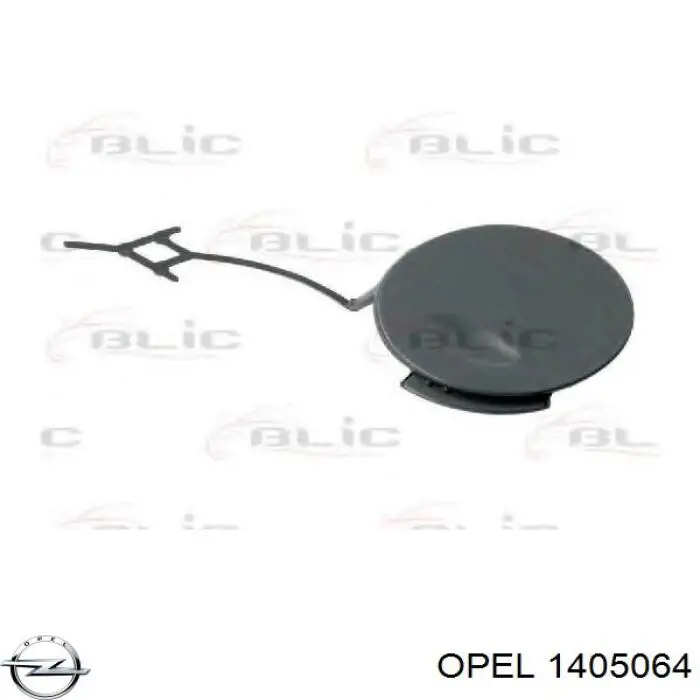 Zaślepka haku holowniczego zderzaka przednia Opel 1405064 cena, od 19,91 USD