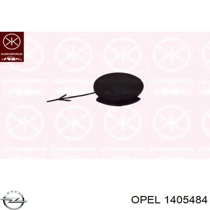 Zaślepka haku holowniczego zderzaka przednia Opel 1405484 cena, od 16,50 USD