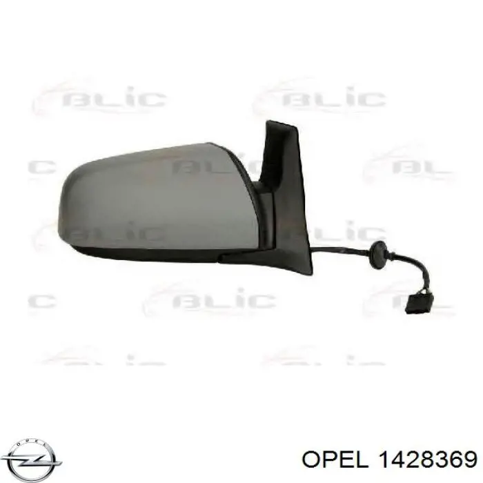 Do koszyka 1428369 Opel Lusterko wsteczne prawe