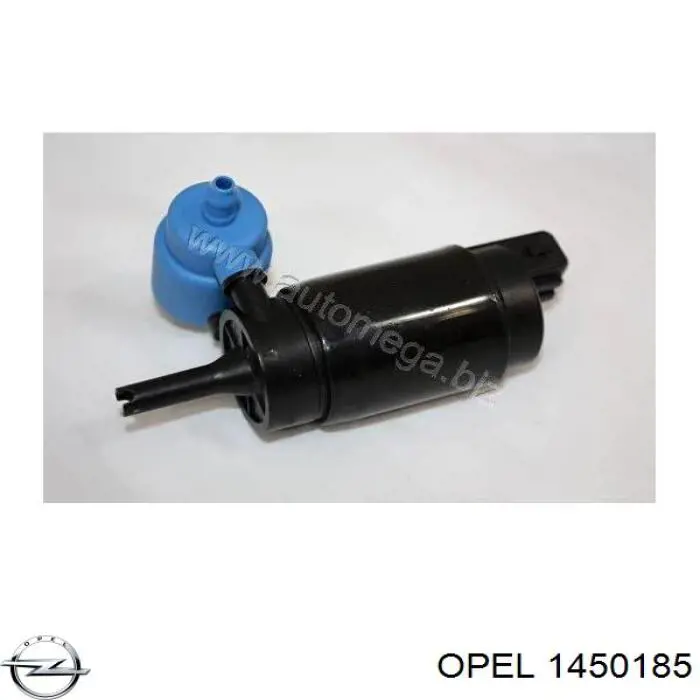 Do koszyka 1450185 Opel Pompka spryskiwacza szyby przedniej