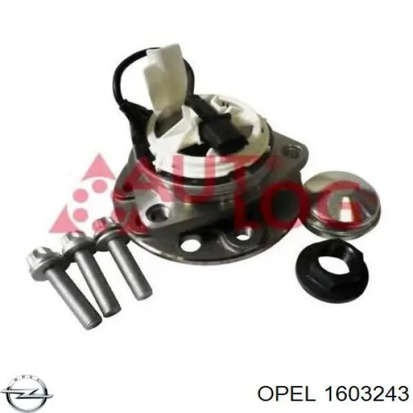 Piasta przednia 1603243 Opel