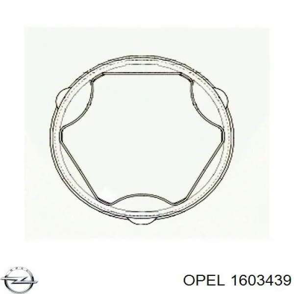 Do koszyka 1603439 Opel Osłona przegubu homokinetycznego półosi przedniej wewnętrzna