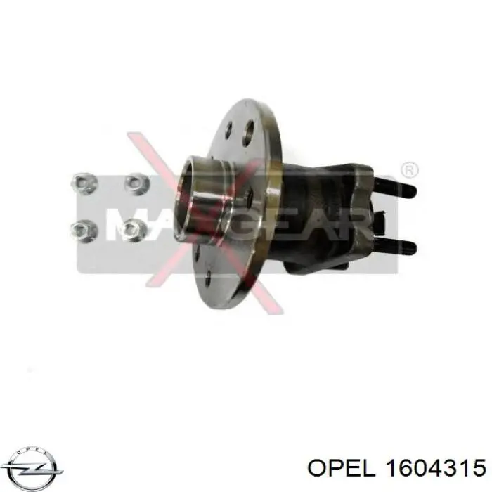 Do koszyka 1604315 Opel Piasta tylna