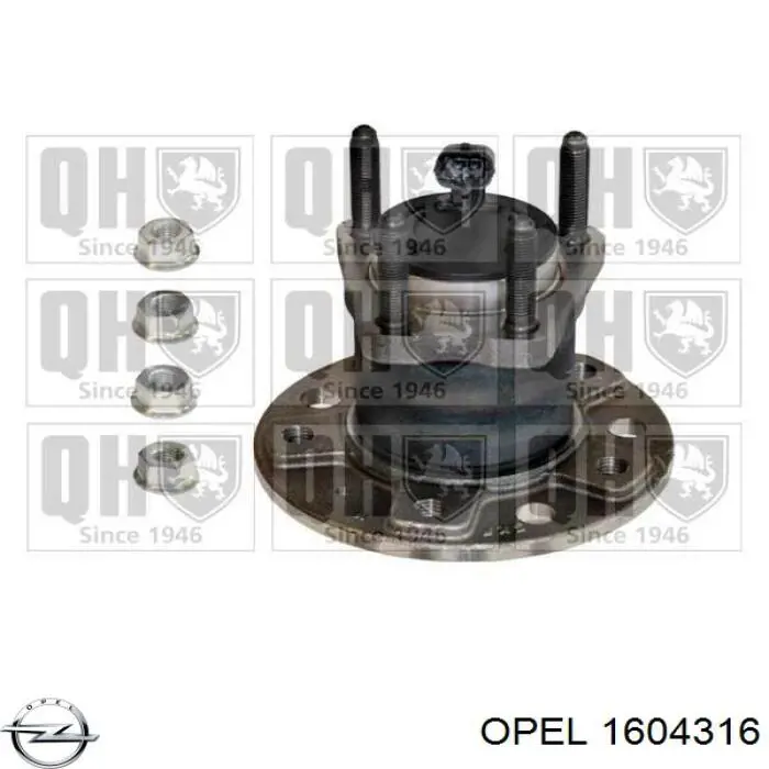 Piasta tylna Opel 1604316