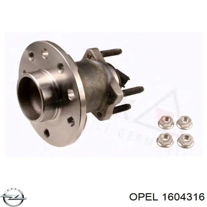 Do koszyka 1604316 Opel Piasta tylna