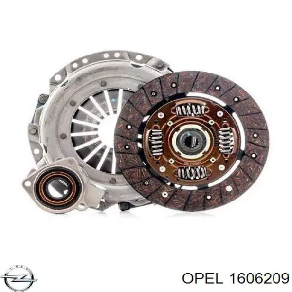 Zestaw sprzęgła (3 części) Opel 1606209 cena, od 98,38 USD