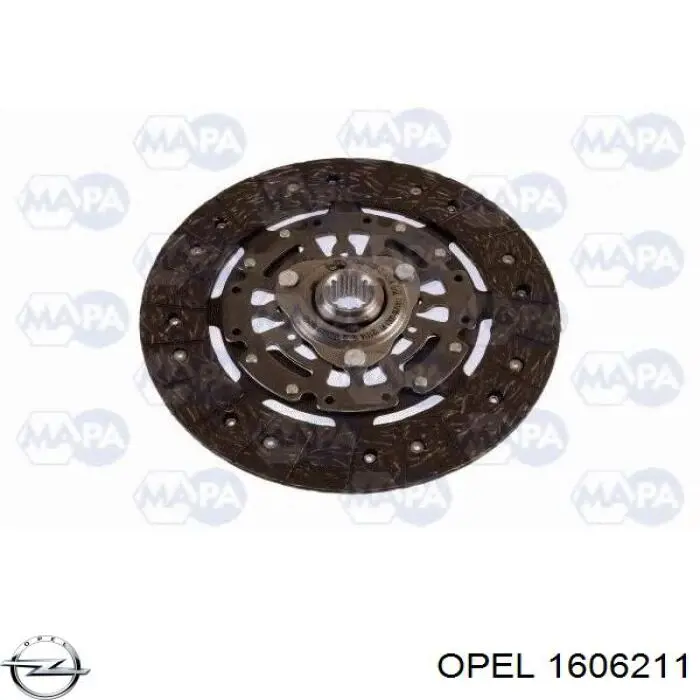 Zestaw sprzęgła (3 części) Opel 1606211 cena, od 162,04 USD
