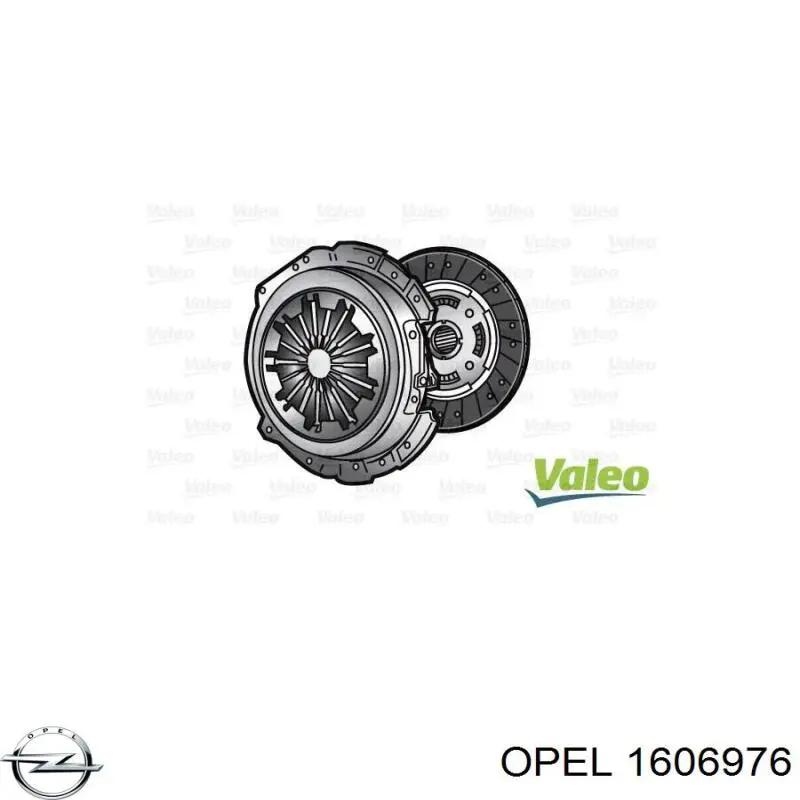 Do koszyka 1606976 Opel Zestaw sprzęgła (3 części)