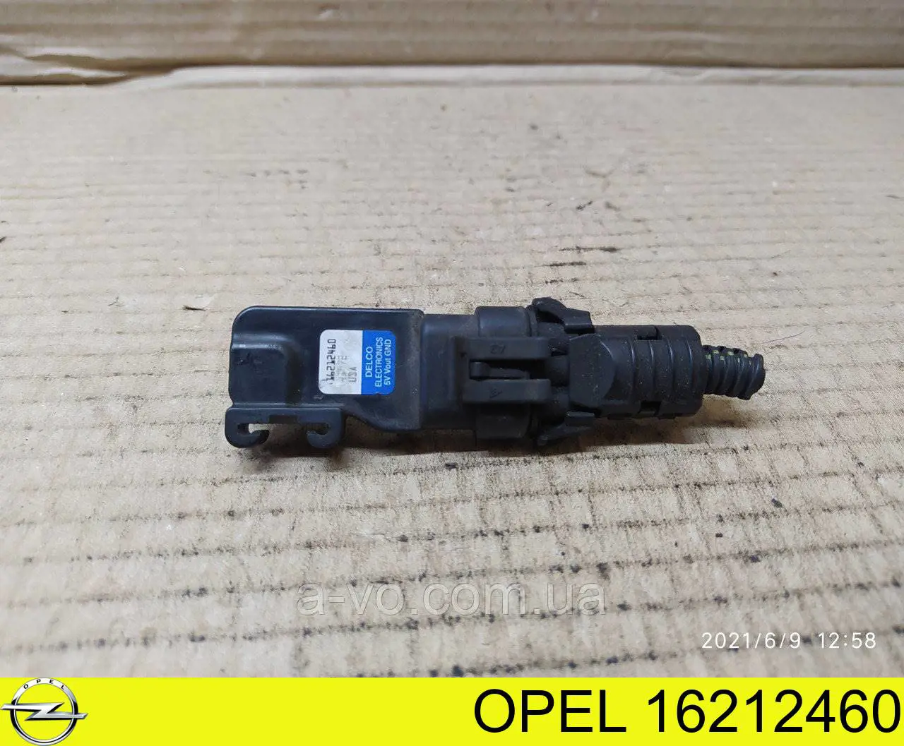 16212460 Opel Czujnik ciśnienia w kolektorze ssącym, MAP