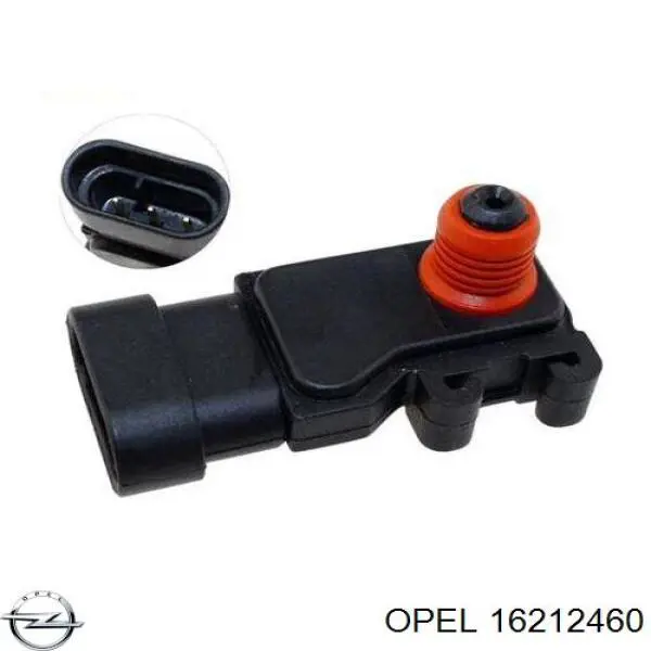 Czujnik ciśnienia w kolektorze ssącym, MAP 16212460 Opel