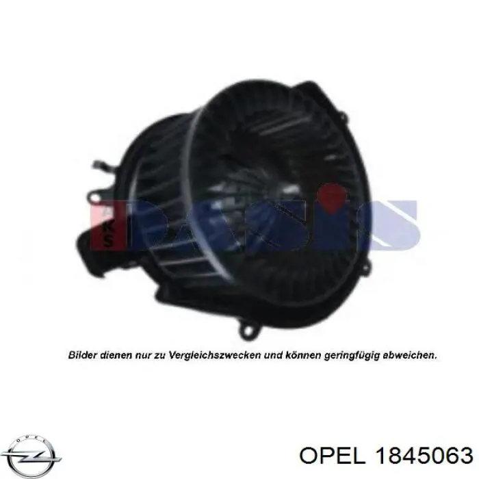 Silniczek wentylatora nagrzewnicy (ogrzewacza wnętrza) Opel 1845063 cena, od 80,05 USD