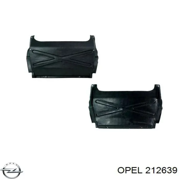 212639 Opel Osłona silnika, miski (przedziału silnika)