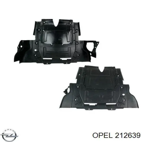 Osłona silnika, miski (przedziału silnika) Opel 212639 cena, od 61,41 USD