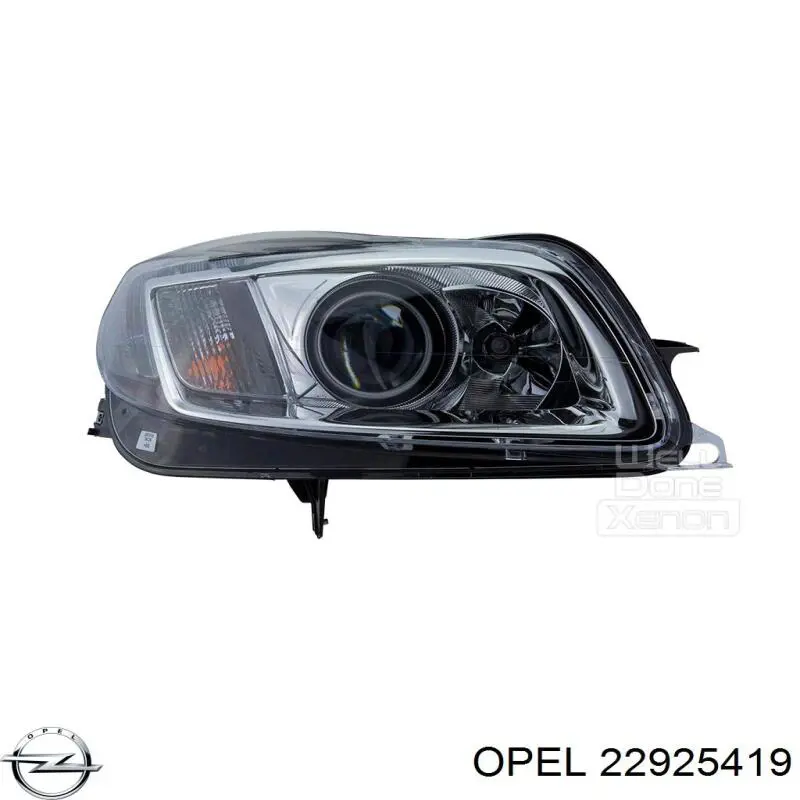 Do koszyka 22925419 Opel Reflektor prawy