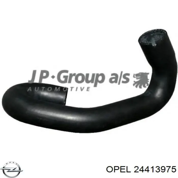 Do koszyka 24413975 Opel Przewód (króciec) chłodnicy górny
