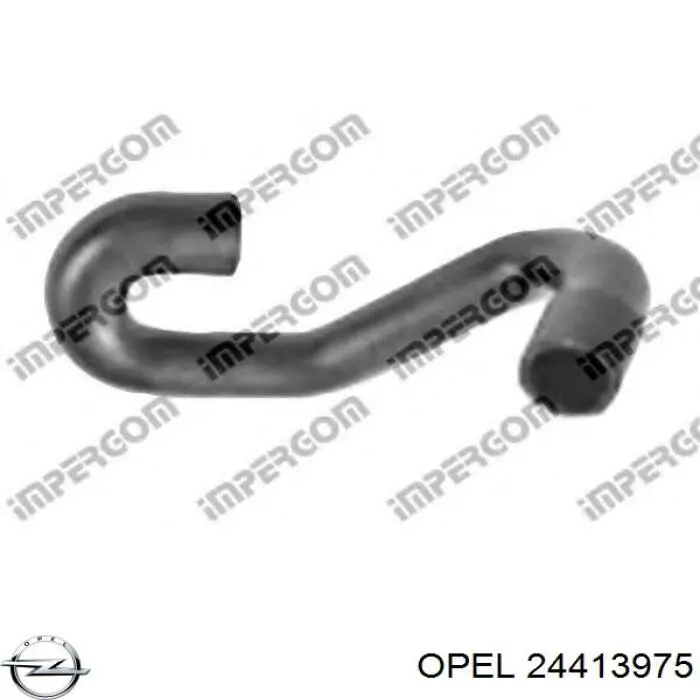 Przewód (króciec) chłodnicy górny 24413975 Opel
