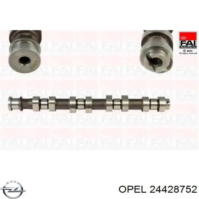 Wał rozrządu silnika ssący, dolotowy Opel 24428752 cena, od 178,82 USD